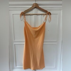 Abercrombie & Fitch Orange Slip Mini Dress
